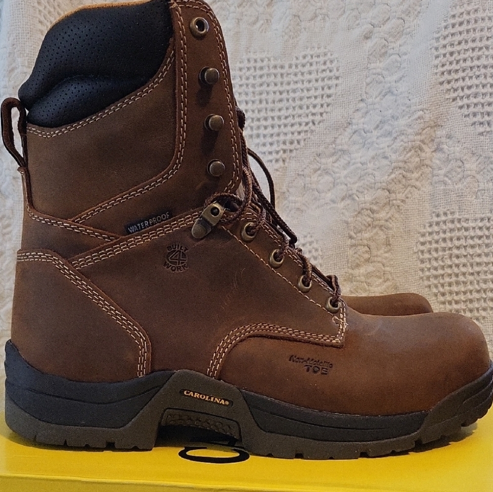Carolina Men's Waterproof Brown Leather Boots